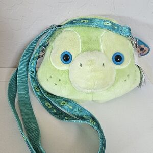 Disney Aulani : Olu Plush Crossbody Bag 8" (NEW WITH TAG) Green And Blue